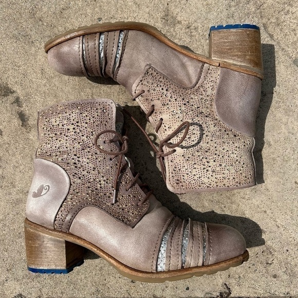 [8.5] Felmini Designer Real Leather Heeled Boot Made In Portugal Tan Brown - Picture 5 of 14